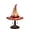 Red, variant on Witch Hat Lamp - Stained Glass Handmade Gothic LED Table Lamp, Night Light for Indoor Party, Purple Glowing Decor