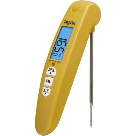 

SEYATPOOL Digital Turbo Read Thermocouple Thermometer with Folding Probe Yellow