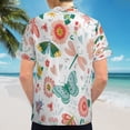 thumbnail image 6 of High Quality Hawaiian Shirts for Men Short Sleeve Aloha Beach Shirt Floral Summer Casual Button Down Shirts Blouses IHE9QW, 6 of 7