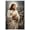 Unframe-style, variant on Jesus Christ Canvas Wall Art Good Shepherd Holding Lamb Protecting from Wolves Christian Religious Poster Inspirational Spiritual Decor for Living Room Bedroom