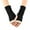 Black, variant on Fgnfyis Women Crochet Fingerless Lace Gloves Winter Arm Sleeves Hand Warmer with for Fashion and Warmth White