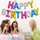 thumbnail image 3 of Black Happy Birthday Balloons Banner 16 Inch Mylar Foil Letters Birthday Sign Banner Bunting Reusable for Girls Boys Kids & Adults Birthday Decorations and Halloween Party Supplies, 3 of 6