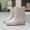 🔥 Gray, variant on Msgweeeg Women Boots Ankle Ankle Boot Unisex Couple Fashionable Casual Solid Color Letter Rain Boots Short Water Shoes Low-Top Rubber Shoes Rain Boots