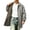 Gray, variant on Bxsruta Mens Mid Length Trench Coat Plaid Lined Casual Outerwear Windbreaker with Pockets