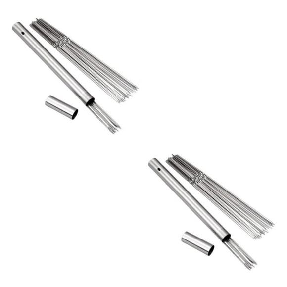 Eigraketly Palo para barbacoa de acero inoxidable para una experiencia de asado deliciosa y sin complicaciones en cualquier lugar Type1 NO1