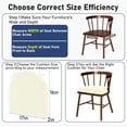 thumbnail image 2 of Findosom Outdoor Chair Cushion Set of 2, 17"x16"x2" Waterproof Patio Seat Chair Cushions with Ties,Fade Resistant Round Corner Outdoor Deep Seat Cushions for Outdoor Furniture,Dining Chair Pads,Beige, 2 of 9