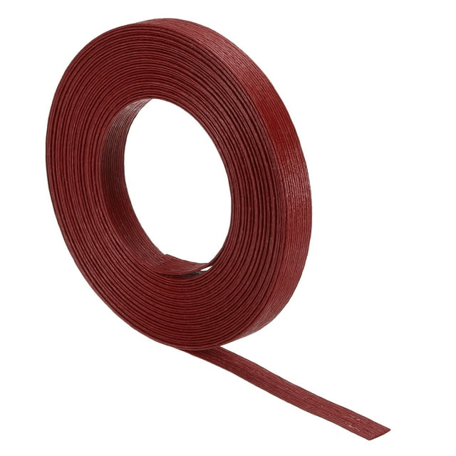 Unique Bargains 11 Yards Paper Rattan Weaving Cane 12-Ply Paper Rattan Weave Basket Weaving Making, Burgundy
