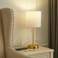 thumbnail image 3 of Idea Nuova College Caravan Stick Lamp with Metallic Catch-all Base Gold Gold, 3 of 5