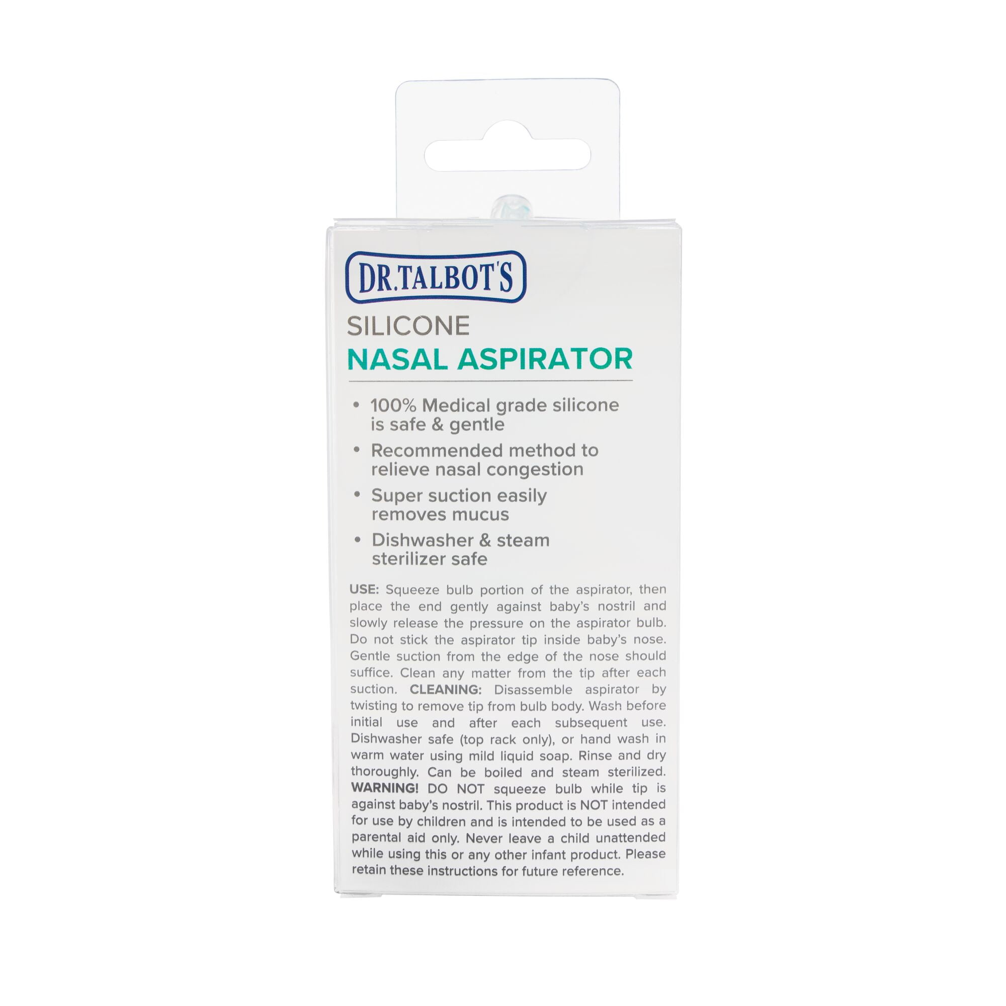 Dr. Talbot's Silicone Nasal Aspirator with Hygienic Case, Blue