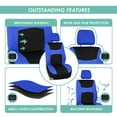 thumbnail image 5 of FH Group Light & Breezy Flat Cloth Car Seat Cover, Universal Blue Full Set Seat Covers with Air Freshener, 5 of 9
