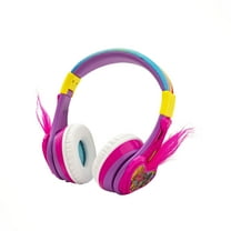 eKids Trolls Band Together Bluetooth Headphones for Kids, Wireless Headphones with Microphone Includes Aux Cord