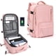 thumbnail image 1 of Mochila Viaje Cabina Avion 40x20x25 Mujer Ryanair Maleta para Cabina de avion Equipaje de Mano 45x36x20 Easyjet Mochila de Senderismo Mochila para Portatil Impermeable hombre con Cargador USB(rosa), 1 of 8