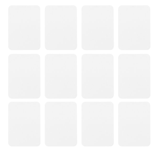 Uxcell Parches de planchar, Parches de reparación de tela para ropa, Reparación de planchado 4.1"x3" para ropa, Blanco 12Pcs
