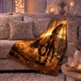 thumbnail image 6 of Majestic Chestnut Horse Mid Gallop Dust Over Desert, Rustic Farmhouse Horse Scene, Warm Flannel Blanket for Ranch House and Living Room, Horse Lovers Housewarming Gift, Rustic Home Decor, 6 of 9