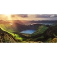 thumbnail image 3 of Claude Castor, Jean 18x11 Black Modern Framed Museum Art Print Titled - Azores - Sete Cidades Panorama, 3 of 5