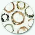 thumbnail image 1 of Designart 'Geometric Circle Natural Balance I' Geometric Metal Circle Wall Art, 1 of 3