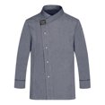 thumbnail image 4 of HBFAGFB Mens Long Sleeve T Shirts Work Clothes Light and Breathable Restaurant Button Tops Grey Size XXXXL, 4 of 4