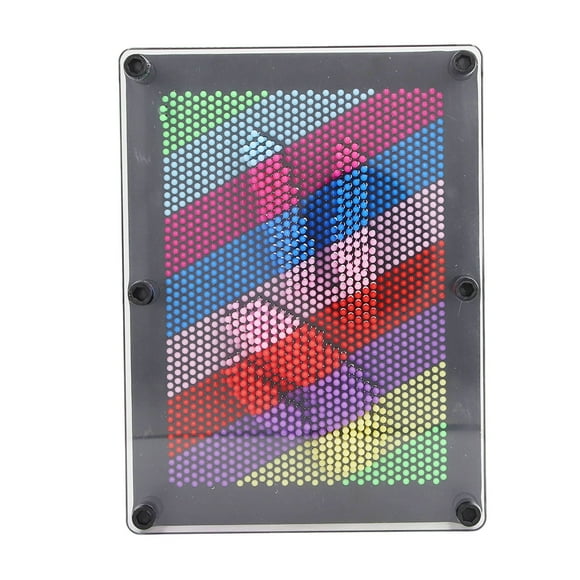 Needle Board Toy, Plastic Pin Art Board Stimulation Imagination Decorations For Office Black Frame
