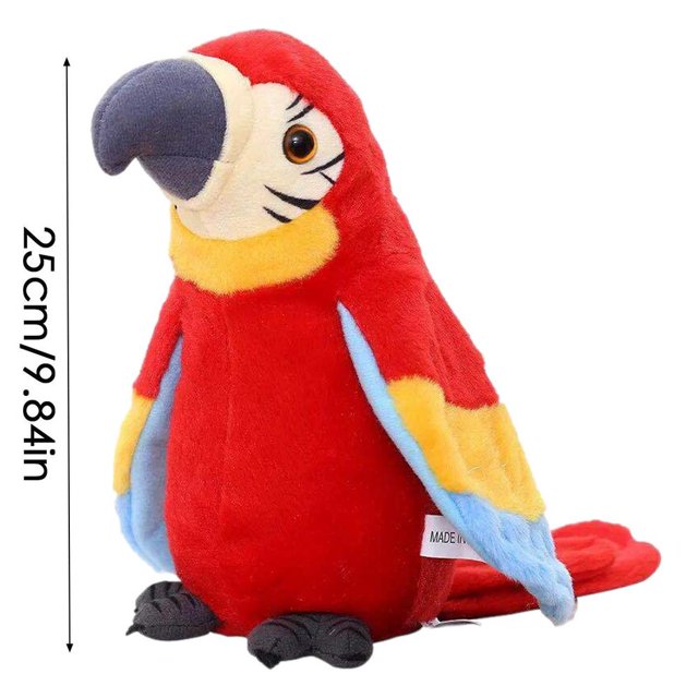 Repite lo que dices, loro parlante eléctrico, juguete de peluche, muñeco de peluche suave, juguetes interactivos para niños, regalos de cumpleaños xuanjing unisex
