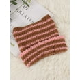 thumbnail image 4 of Lava Knit Cat Ear Beanie for Women, Soft Warm Striped Winter Hat, 19"-23" Universal Fit, 4 of 6