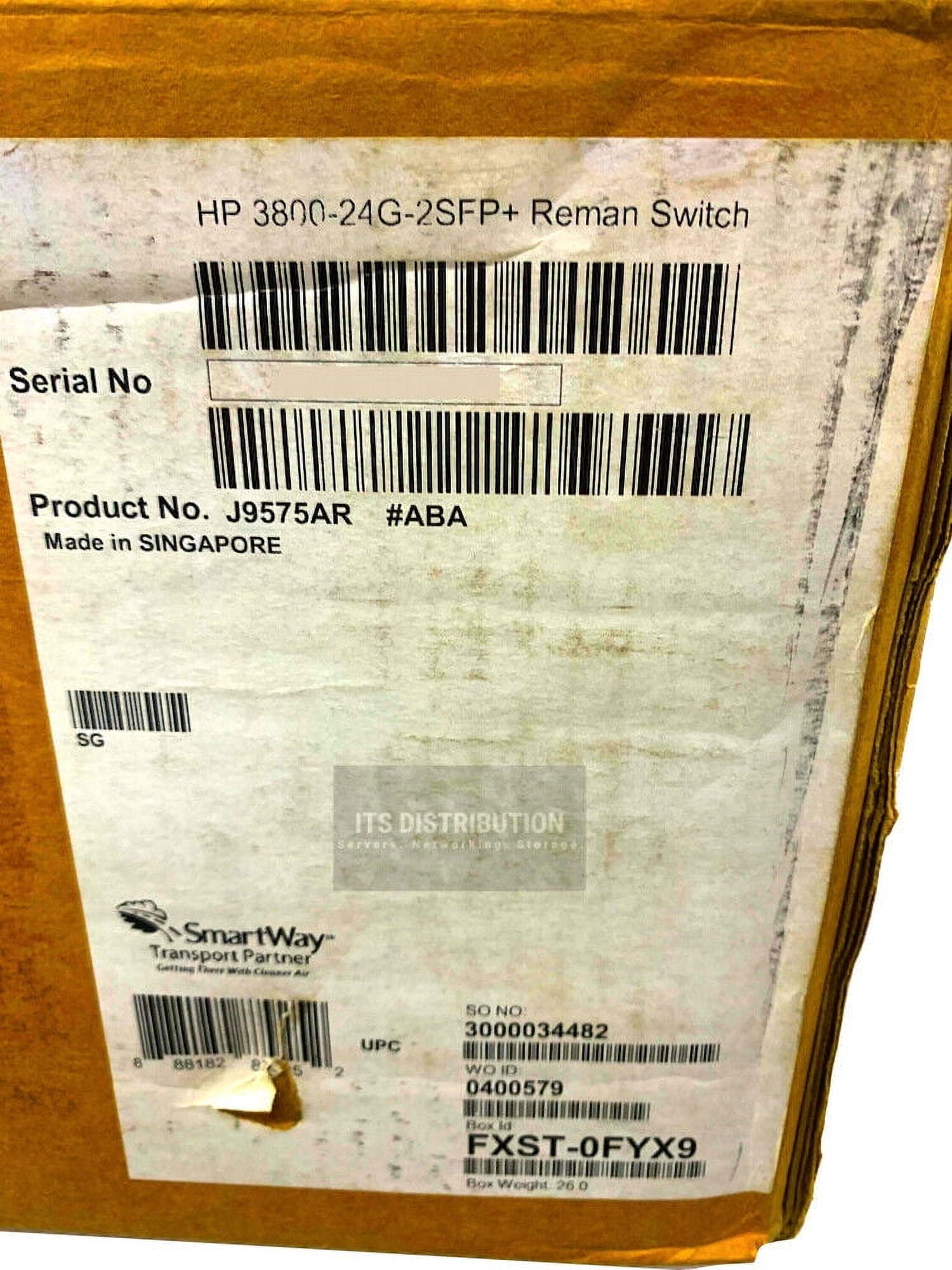 Restored HP 3800-24G-2SFP+ Network Switch J9575A (Refurbished)