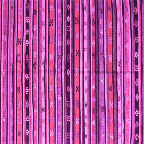 Ahgly Company Indoor Square Southwestern Pink Country Area Rugs, 7' Square