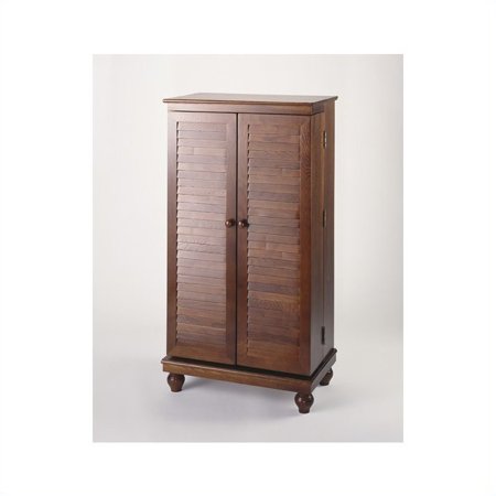 Leslie Dame 40 Cd Dvd Wall Media Storage Cabinet In Merlot