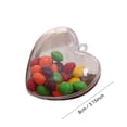 thumbnail image 2 of Heart Shaped Candy Boxes, Clear Plastic Gift Boxes for Wedding Birthday Bridal Shower Party Favors, Transparent Treat Holders A, 2 of 5