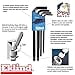 EKLIND 13609 Ball-Hex-L Key allen wrench - 9pc set Metric MM sizes 1.5-10 Long series