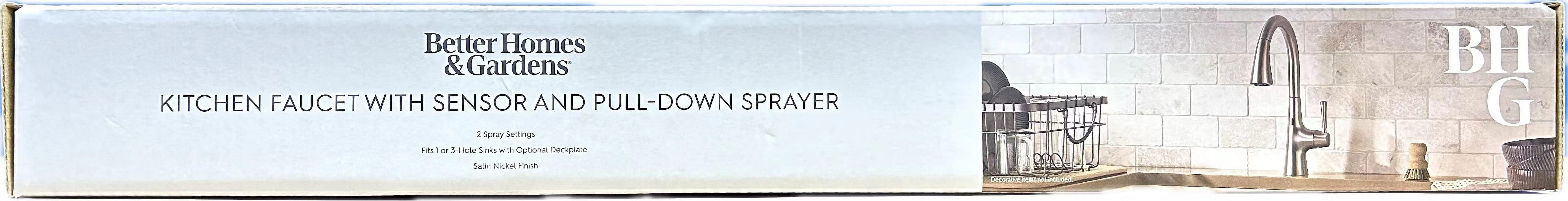Better Homes & Gardens Touchless Pull Down Kitchen Faucet in Satin Nickel