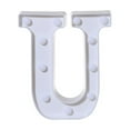 thumbnail image 4 of Alphabet LED Letter Lights Light Up White Plastic Letters Standing Hanging U, 4 of 5