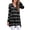 Bm-03 Black stripe, variant on Women's Long Sleeve V Neck Shirts Casual Tunic Tops Blouse