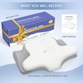 thumbnail image 2 of PAYHUIN Cervical Neck Pillow, Memory Foam Pillows for Relieving Neck and Shoulder Pain, Neck Support Pillow for Side Sleepers, 2, 2 of 9