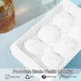 thumbnail image 4 of WIBIMEN Large Ice Cube Molds, Big Round Whiskey Ice Cube Trays for Freezer, Easy to Fill & Release, Whiskey Bourbon Cocktail(1.9In*6 Balls- Blue/2 Pack), 4 of 10