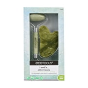 EcoTools Facial Jade Roller and Gua Sha Stone Duo, 100% Jade, Skincare Tool, 2 Piece Set