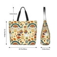 thumbnail image 5 of Yiaed 70s Hippie Style Print Handbag for Women Tote Purse Shoulder Bag Large Fashion Hobo Purse Handbag Shopping Tote, 5 of 5