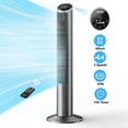 thumbnail image 5 of Qunler Tower Fan with Remote, 40" Bladeless Fan for Home, 70° Oscillation, 3 Speeds, 2 Modes, 15H Timer Quiet AC Motor Floor Fan for Bedroom, Office, Gray, 5 of 13