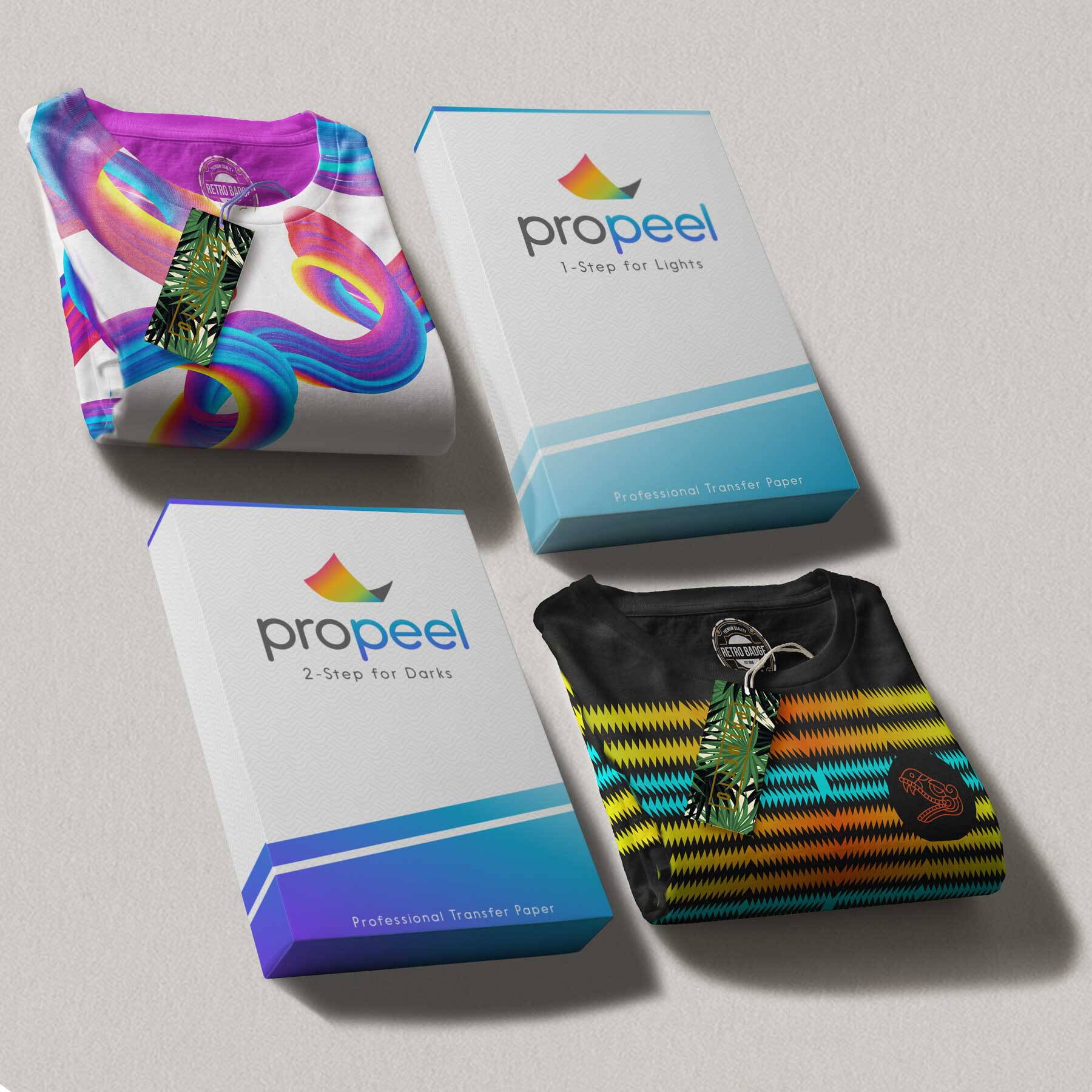 Propeel 2 Step Transfer Paper for Dark and Light Textiles