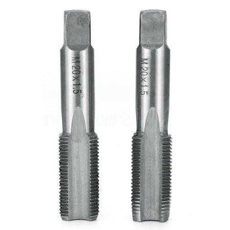 

Lierteer 1 Pair Right Hand Machine Straight Fluted Fine Thread Metric Connector Hand Tap