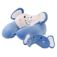 thumbnail image 1 of Almohada de viaje con espuma viscoelástica para el cuello, diseño ergonómico, estilo de dibujos animados, portátil, con correa a presión para niños (azul), artículos esenciales de viaje, 1 of 5