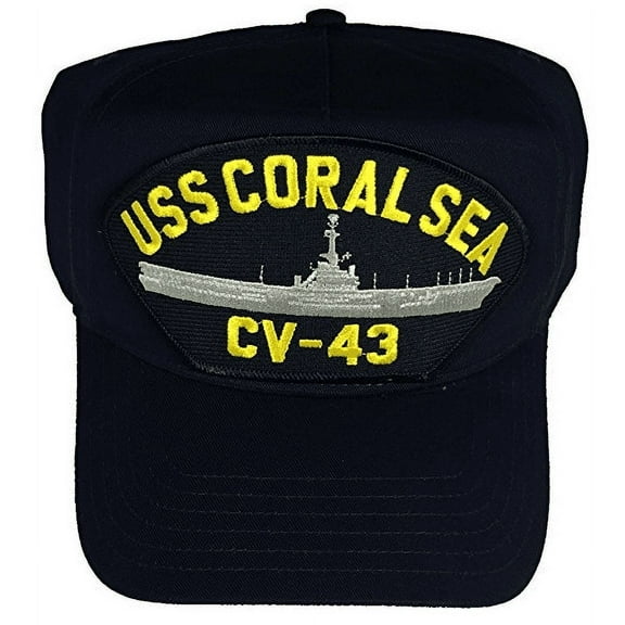 USS CORAL SEA CV-43 HAT NAVY SHIP MIDWAY CLASS AIRCRAFT CARRIER AGELESS WARRIOR
