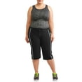 thumbnail image 3 of Athletic Works Women's Plus Size Dri More Piped Bermuda Pants, 3 of 4