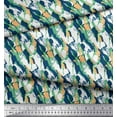 thumbnail image 2 of Soimoi Rayon Crepe Fabric Brush Stroke Abstract Printed Fabric 1 Yard 46 Inch Wide, 2 of 3