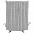 thumbnail image 5 of Vintage Linen 54x78 Inches Waterproof Shower Curtain, Pastoral Grey Linen Texture Farmhouse Bath Curtain Set with 12 Hooks Washable Shower Curtains for Bathroom Bathtub Decor, 5 of 9