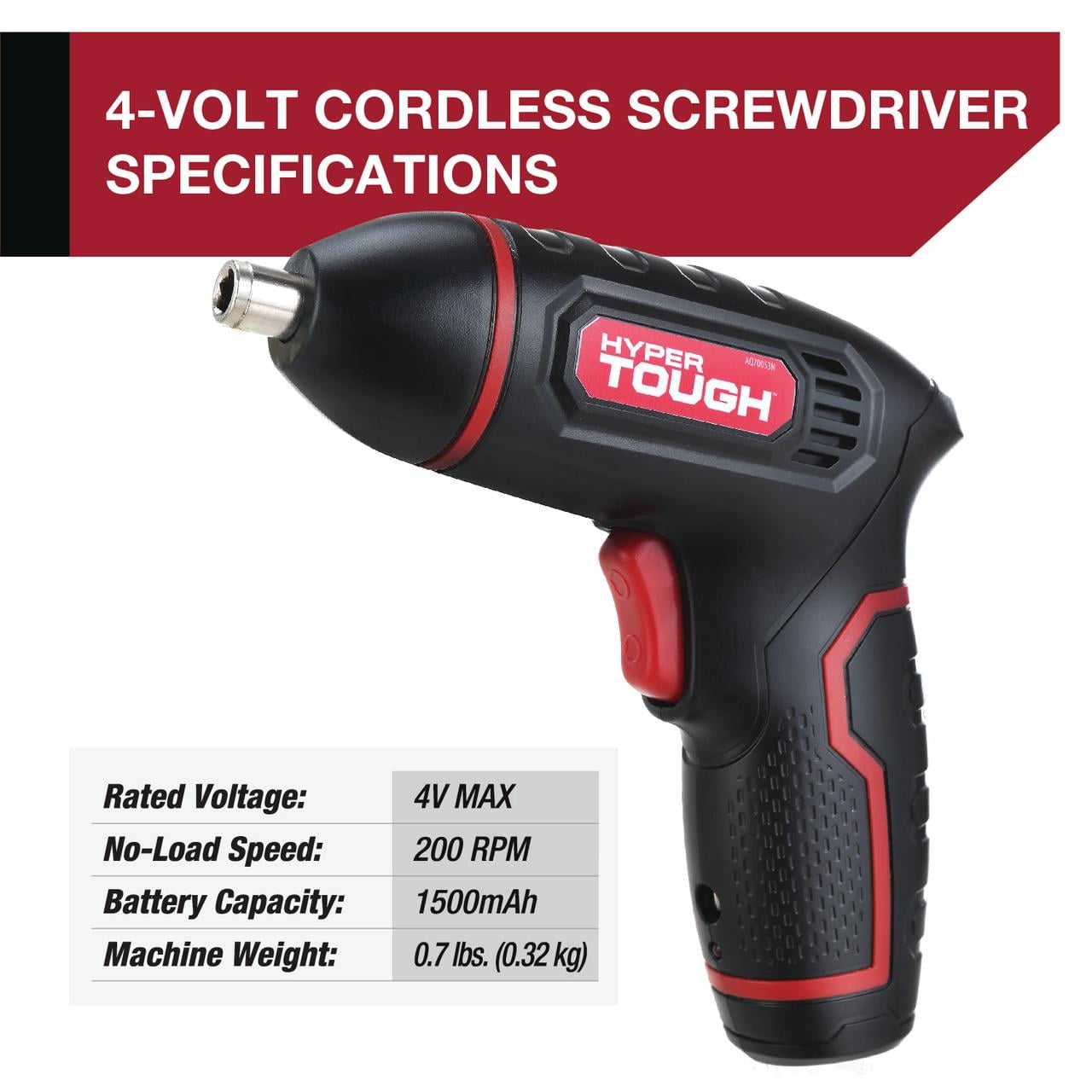 Hyper Tough 4 Volt Lithium-ion Cordless 