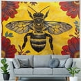 thumbnail image 4 of Shiartex Hornet Kids Tapestry,Bee Rustic Farmhouse Wall Tapestries,Girls Boys Adults Bedroom Decor,Watercolor Flowers Boho Exotic Wall Hanging,Colorful Retro Home Wall Decor Painting, 4 of 6