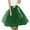 Dark Green, variant on EllieWely 20+ Colors Women's Mid Length Tulle Tutu Skirt Black Size S/M/L
