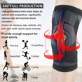 thumbnail image 2 of Knee Brace Support Men Women Knee Brace Sleeve Patella Support Stabilizer Compression Fit Support for Joint Pain and Arthritis Relief, 2 of 10