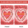 thumbnail image 4 of Home Garden Heart Trio 28 x 40 Inch Decorative Valentine Love Design House Flag, 4 of 5