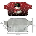 thumbnail image 5 of Xoenoiee Christmas Snowman Print Windshield Cover for Ice Snow and Hail Protection, Waterproof Frost Cover for Winter, Freeze Protector Christmas Decoration for Auto Truck Van and SUV, 5 of 7